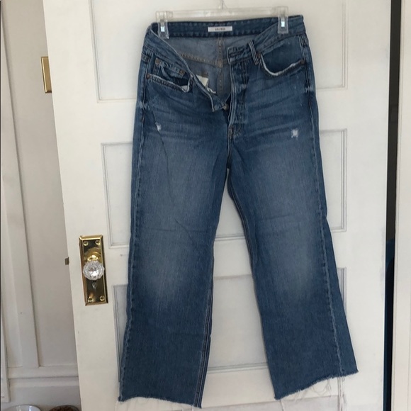 Grlfrnd “Bobbi” Cropped Jean Size 28 - Picture 2 of 5